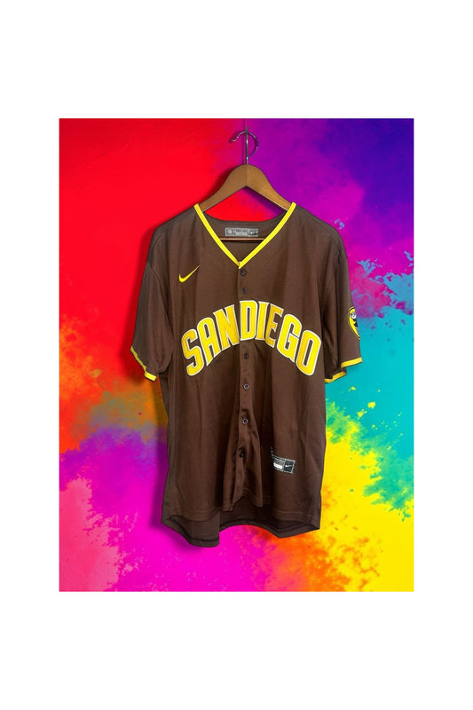 Padres Manny Machado #13 Brown Nike Jersey