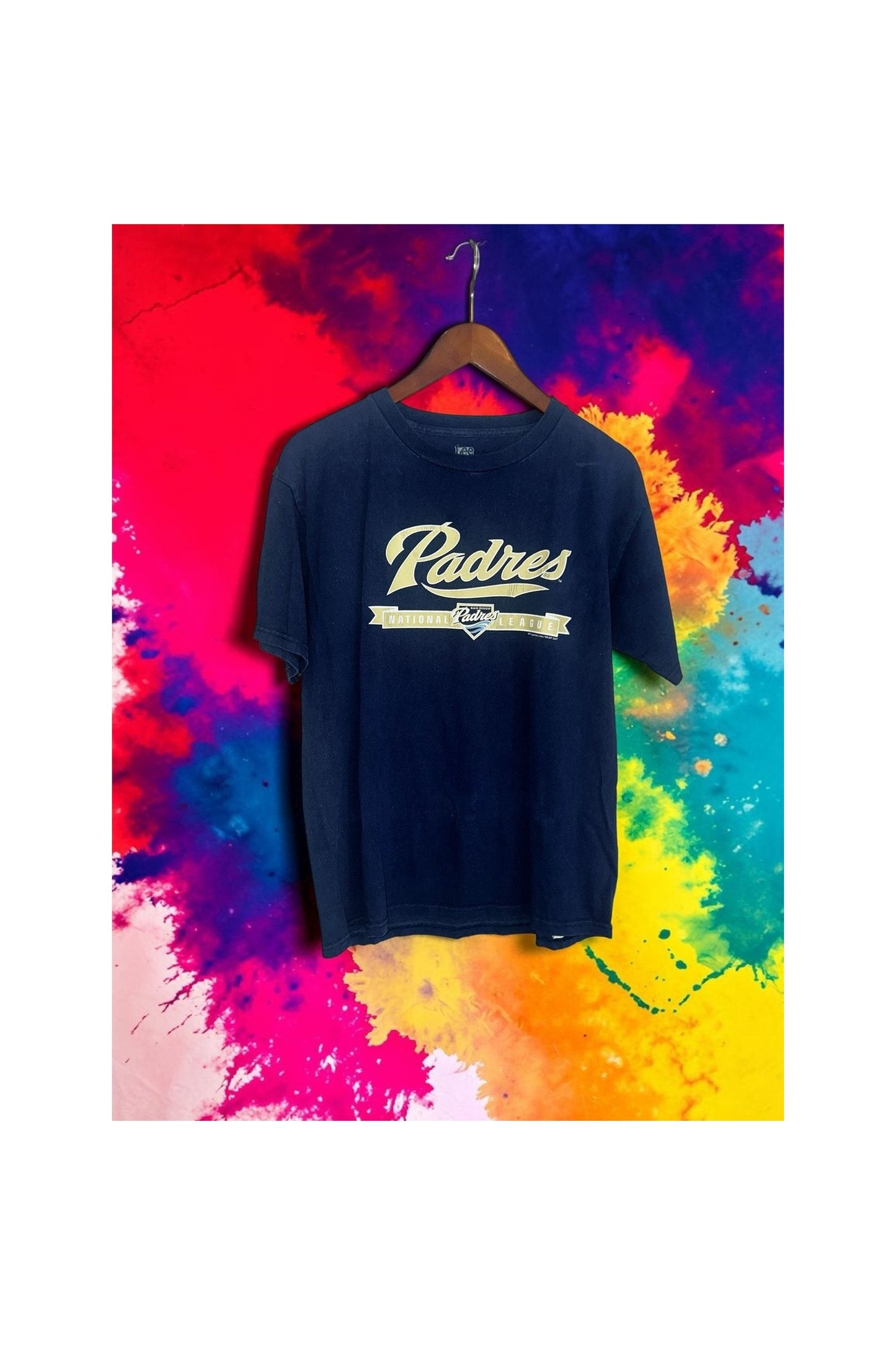 San Diego Padres Navy Script