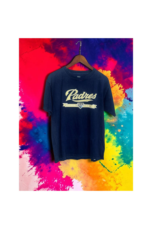 San Diego Padres Navy Script