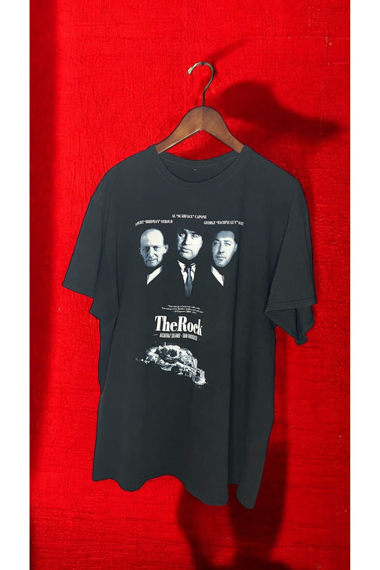 The Rock Alcatraz Vintage Graphic Tee - Black