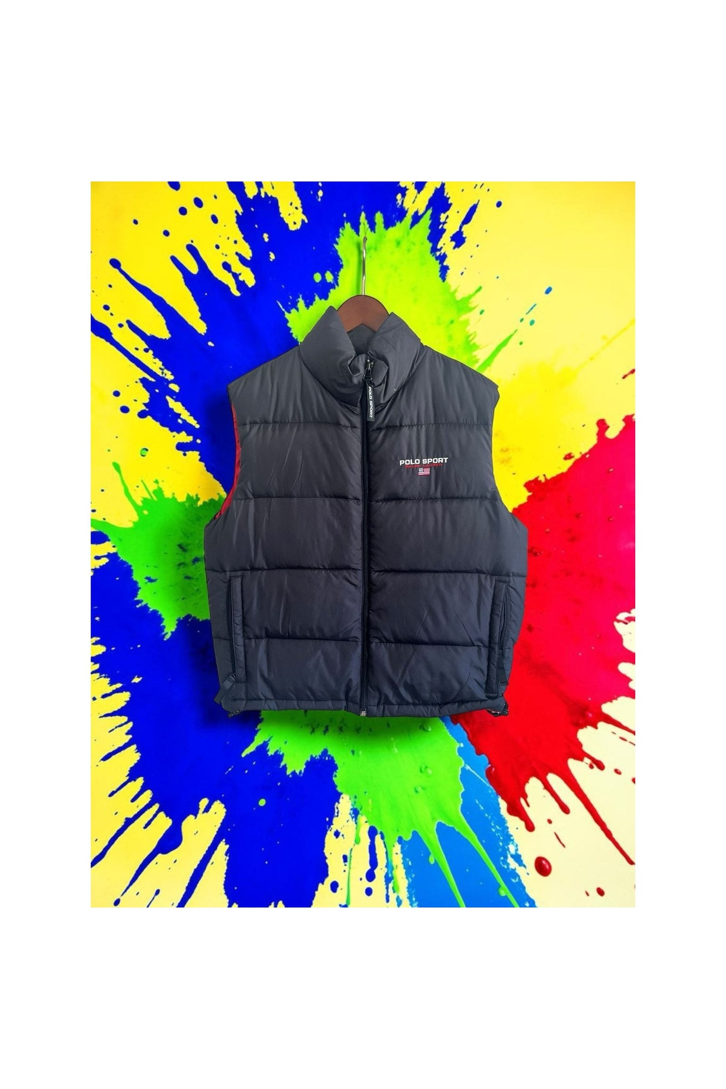 Polo Sport Black Puffer Vest