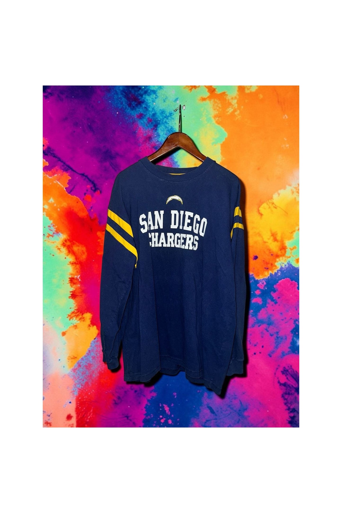 San Diego Chargers Navy Long Sleeve Stripe